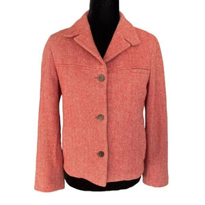 Asprey London Wool Cashmere Blend Jacket Made in Italy Size 4